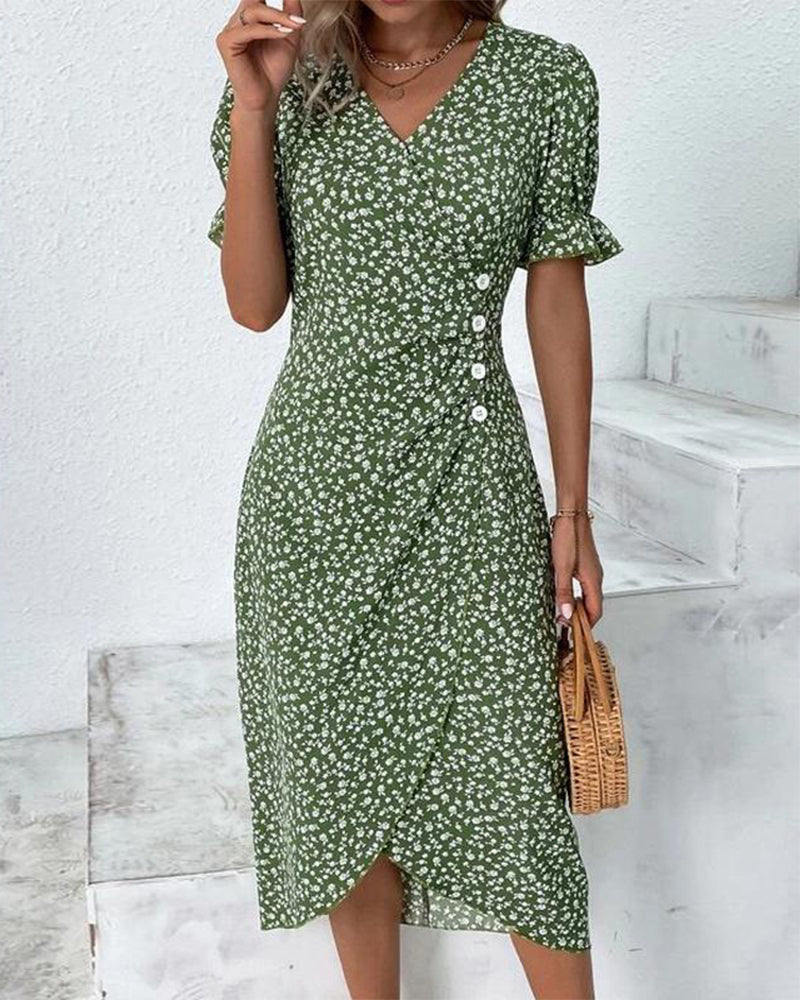 Sophie – Rochie de Damă Elegantă cu Mâneci Scurte