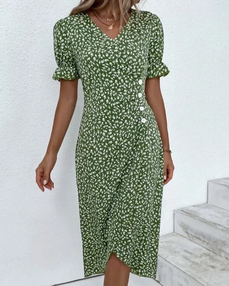 Sophie – Rochie de Damă Elegantă cu Mâneci Scurte