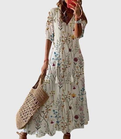 Carrie – Rochie de Damă Maxi Elegantă cu Croială Fluidă