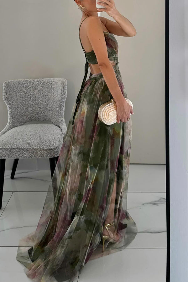 Arabel - Maxivizită elegantă cu motiv floral