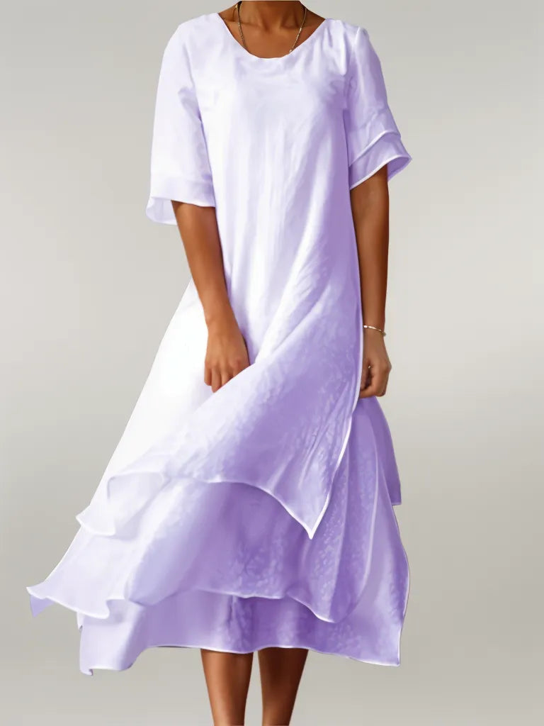 Isilde – Rochie de Damă Lungă Elegantă din Bumbac