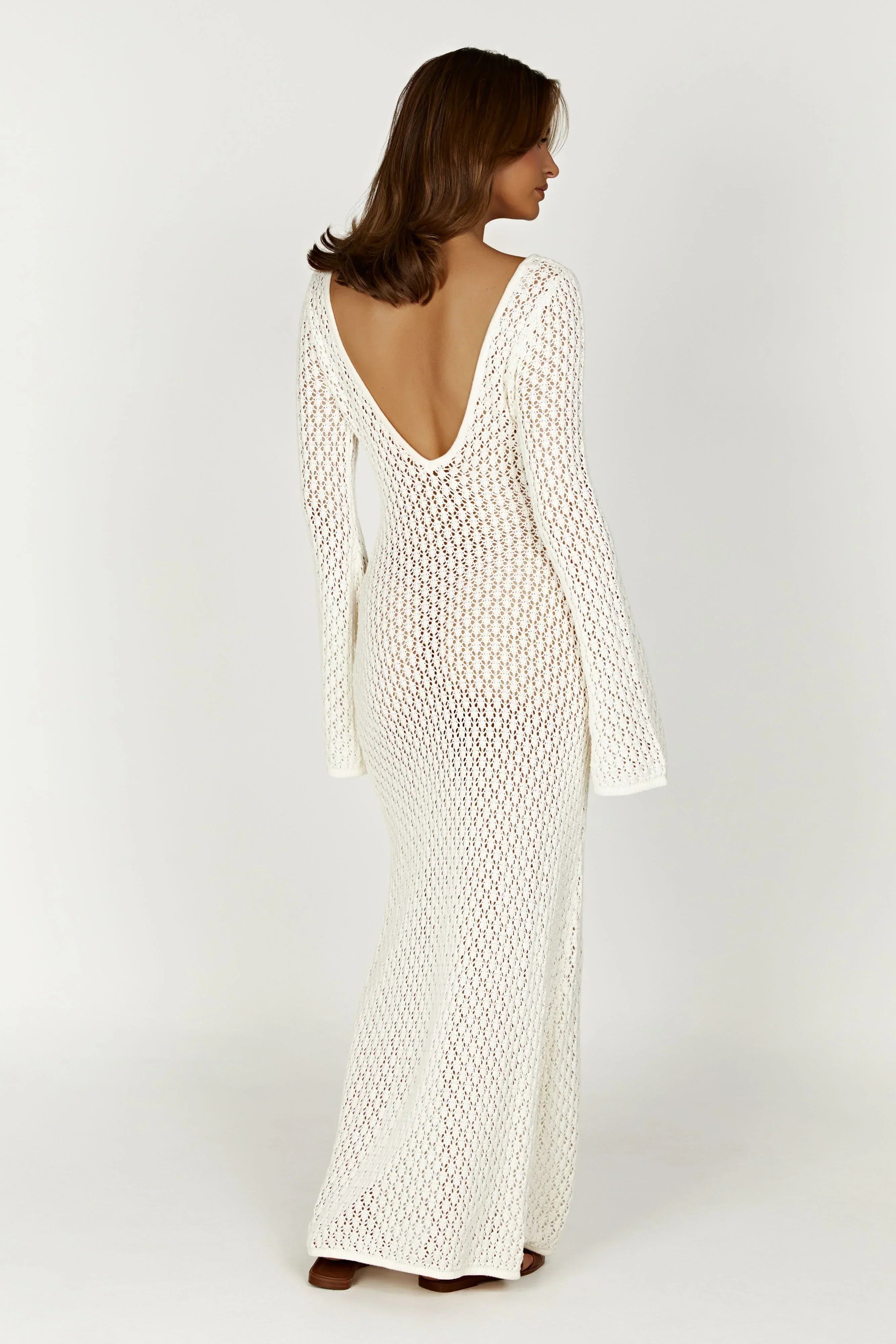Marika | Rochie albă de plajă
