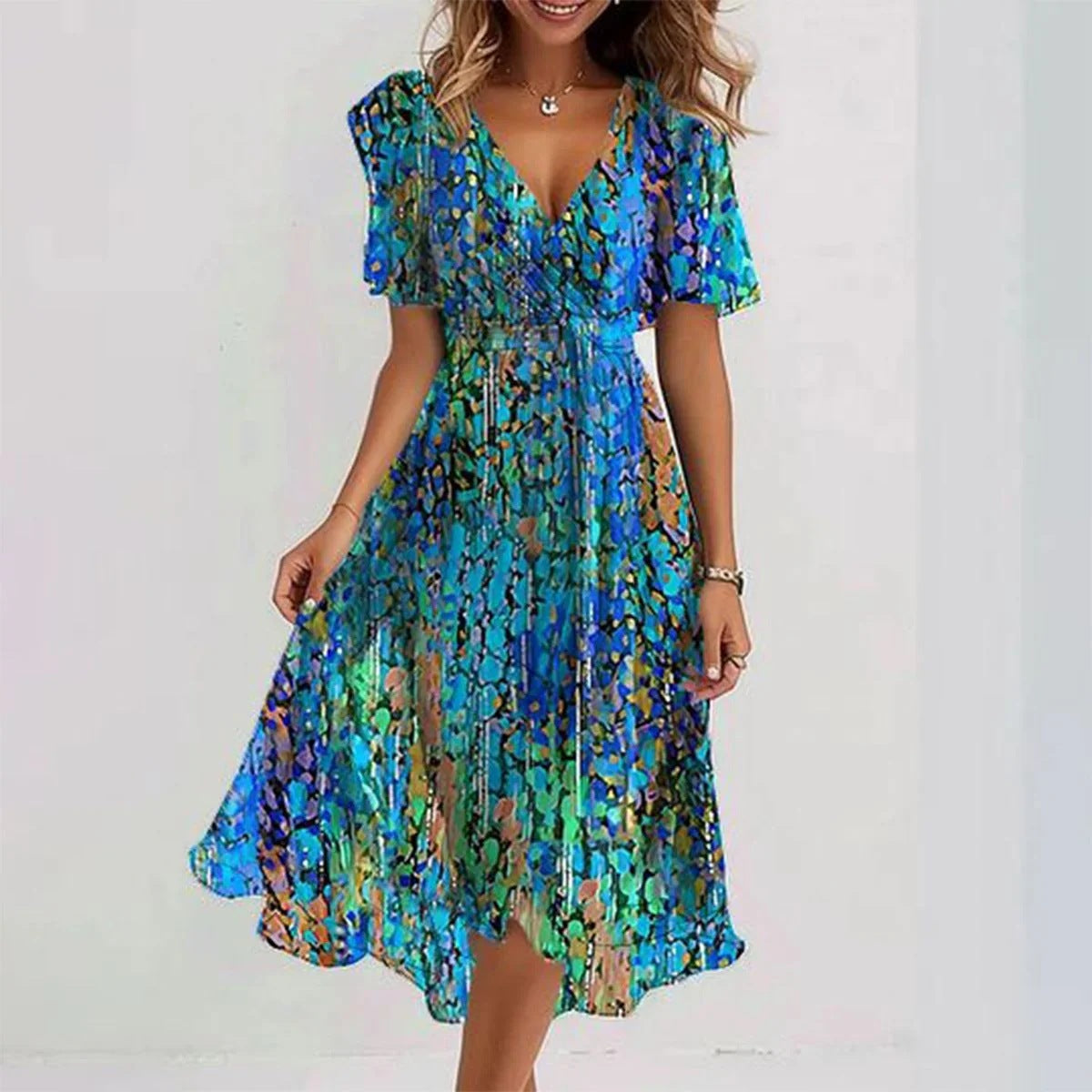 Linnea – Rochie de Vară Elegantă din Material Respirabil, Croială Lejeră