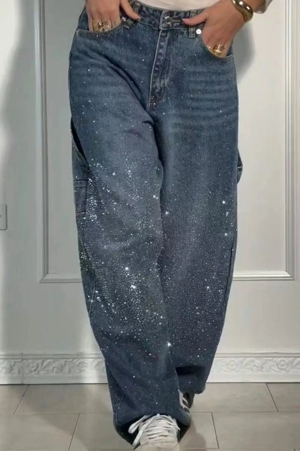 Luminile Nordului | Pantaloni Denim Carpenter Balloon