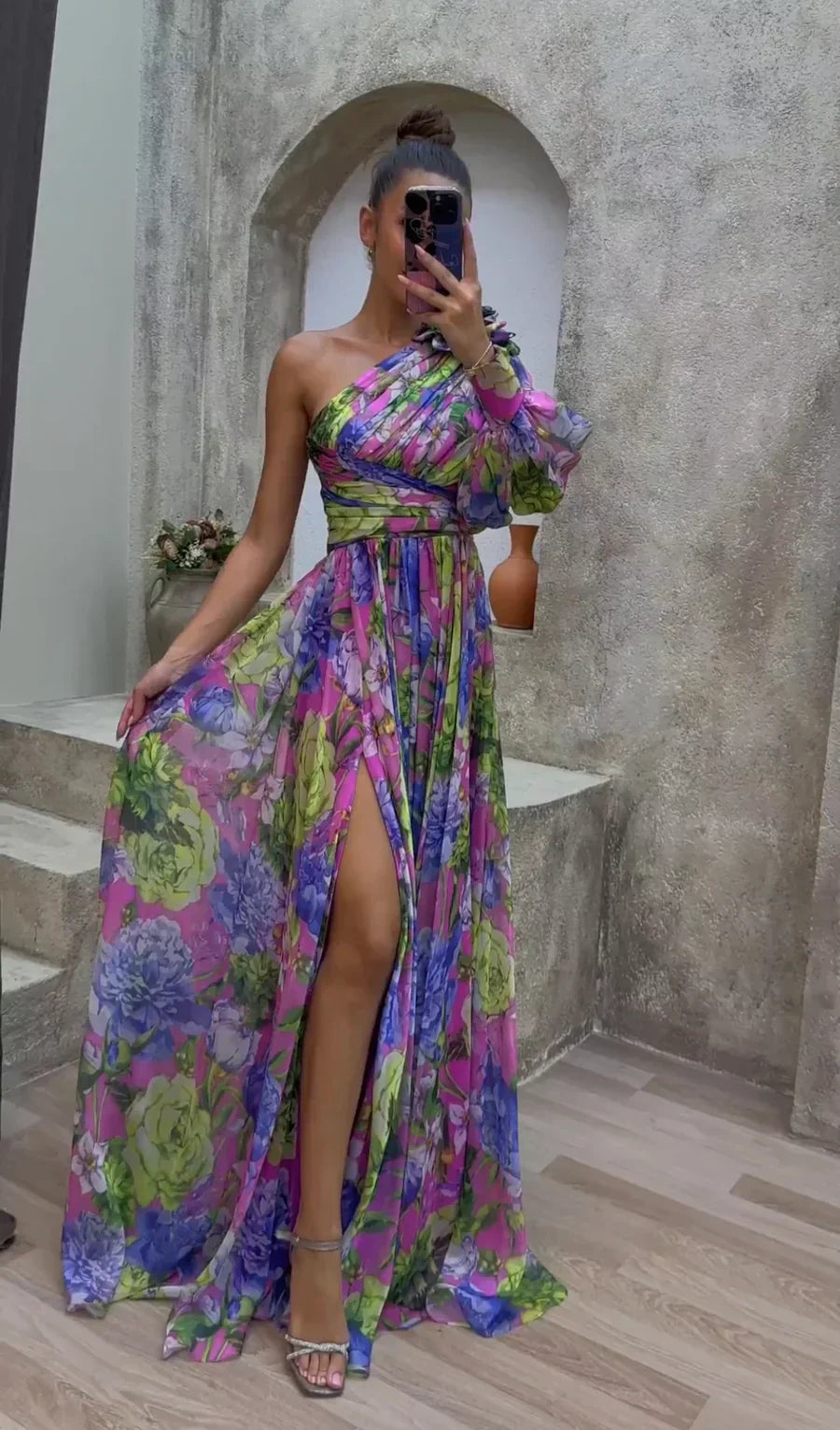 Mckenzie – Rochie de Damă Fluxoasă Elegantă cu Mâneci Lungi
