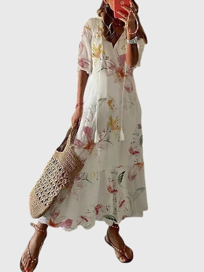 Carrie – Rochie de Damă Maxi Elegantă cu Croială Fluidă