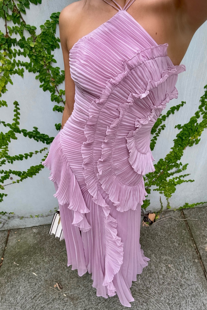 Elowen – Rochie Maxi de Damă Elegantă cu Volane