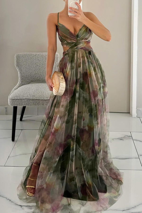 Arabel - Maxivizită elegantă cu motiv floral