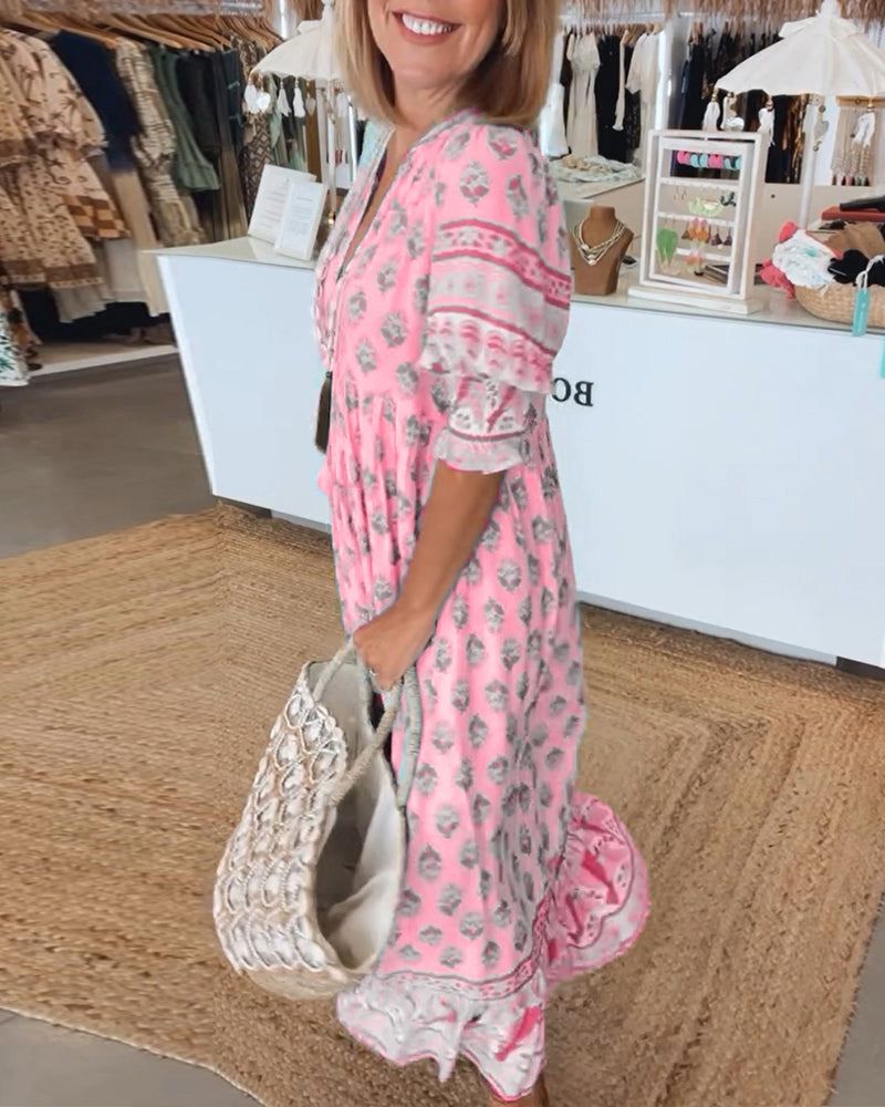 Hilga™ | Tunică Boho cu Franjuri