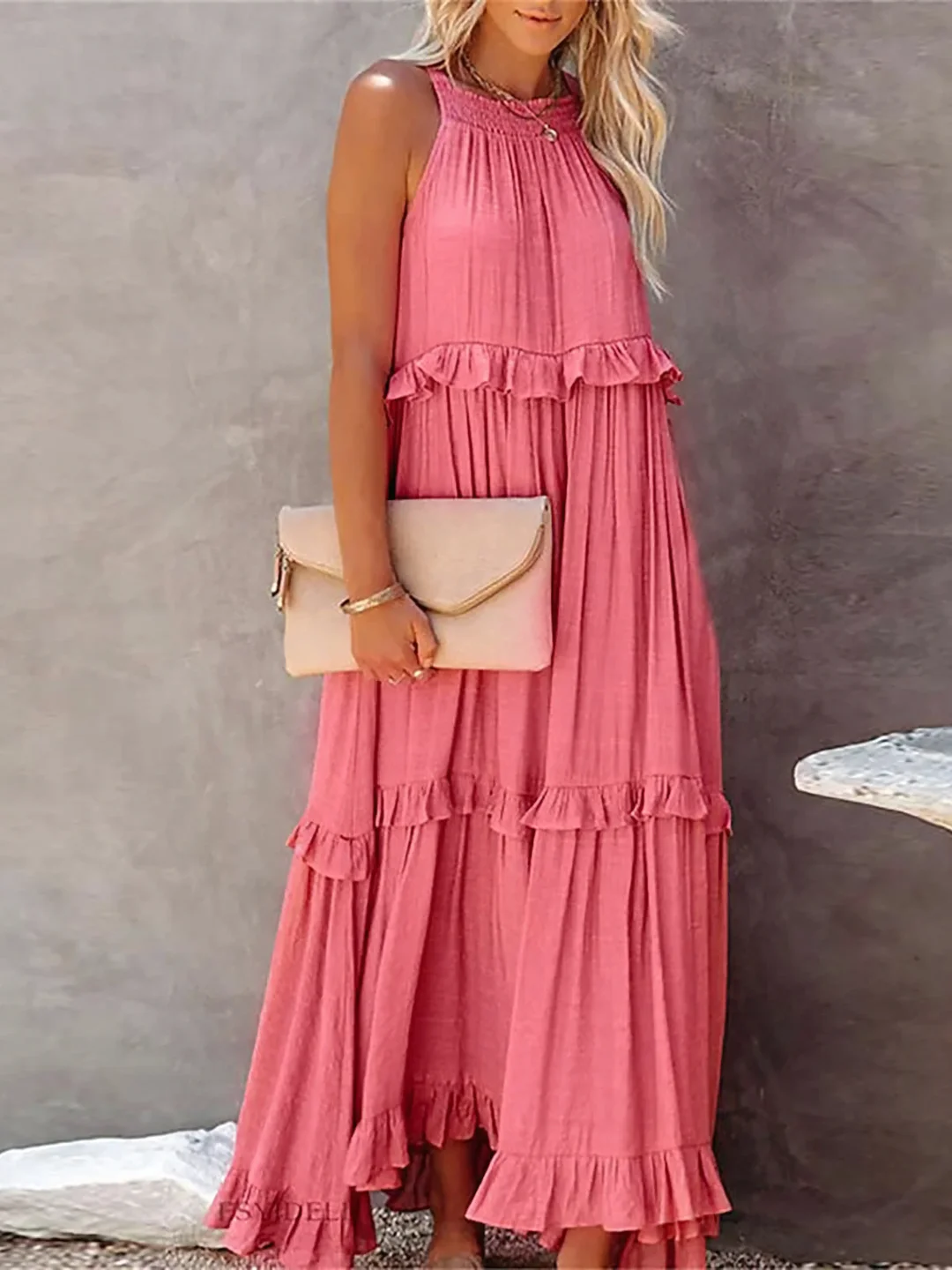 Rochie Maxi Darcey™ cu Volane
