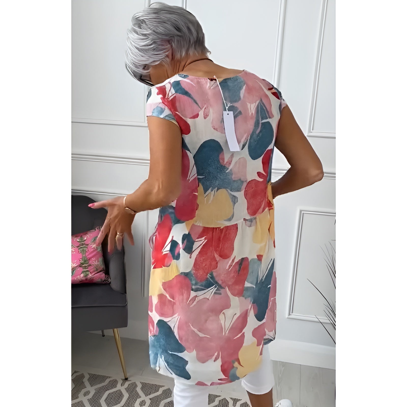 Mailin – Tunică-Rochie de Damă Lejeră cu Imprimeu Floral