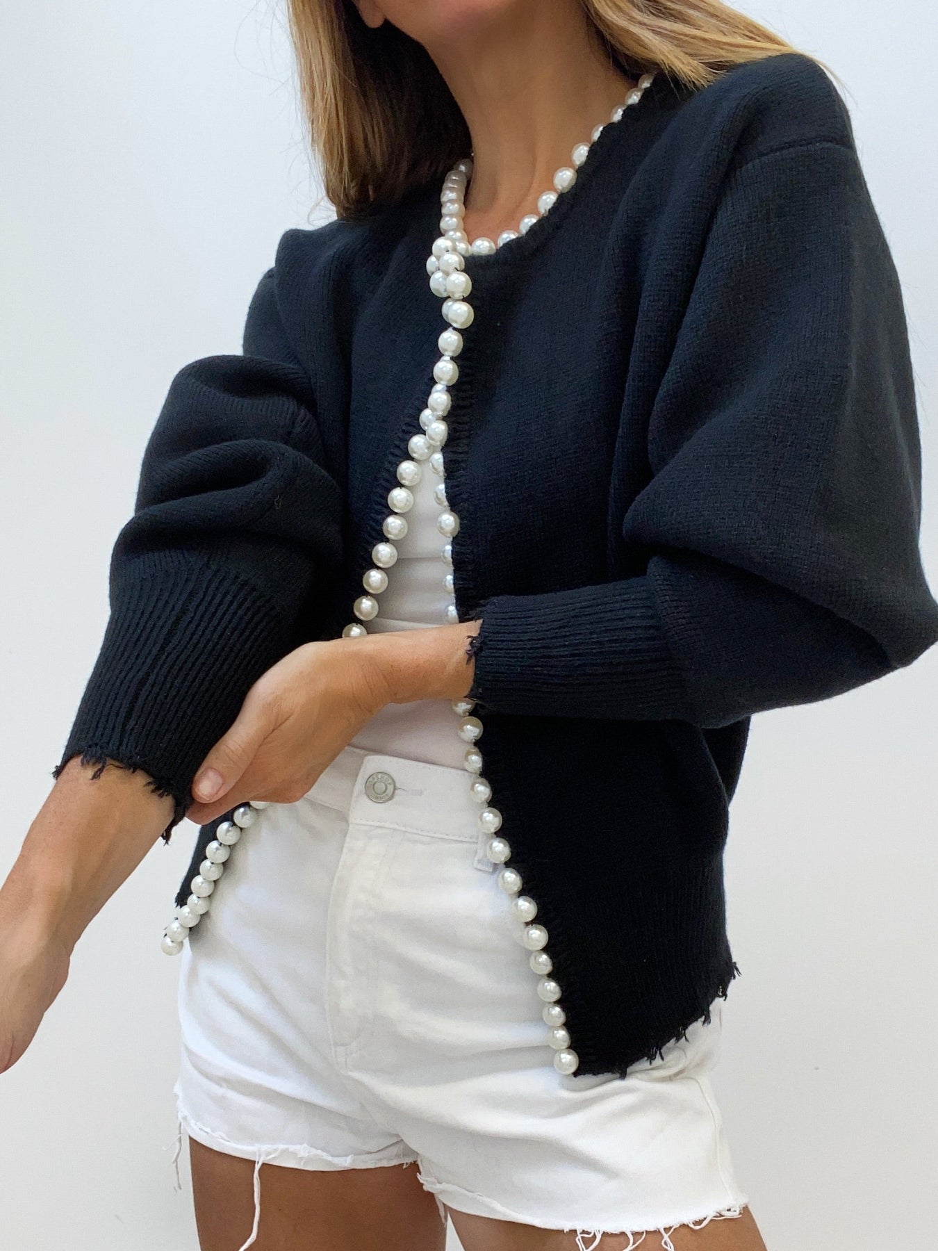 Kalina | Cardigan Chic cu Perle