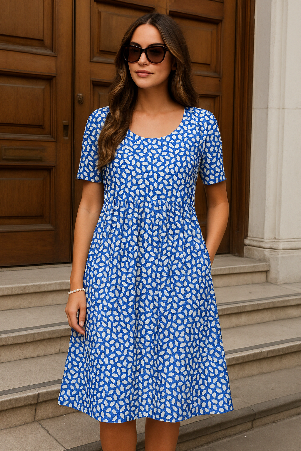 Carolina | Rochie elegantă cu imprimeu vibrant