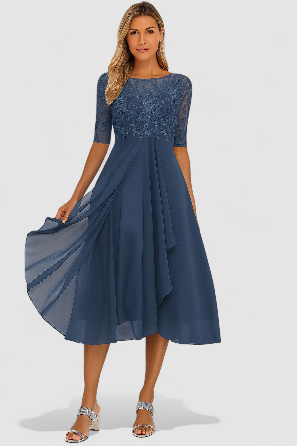 Elisa - Rochie formală elegantă cu dantelă