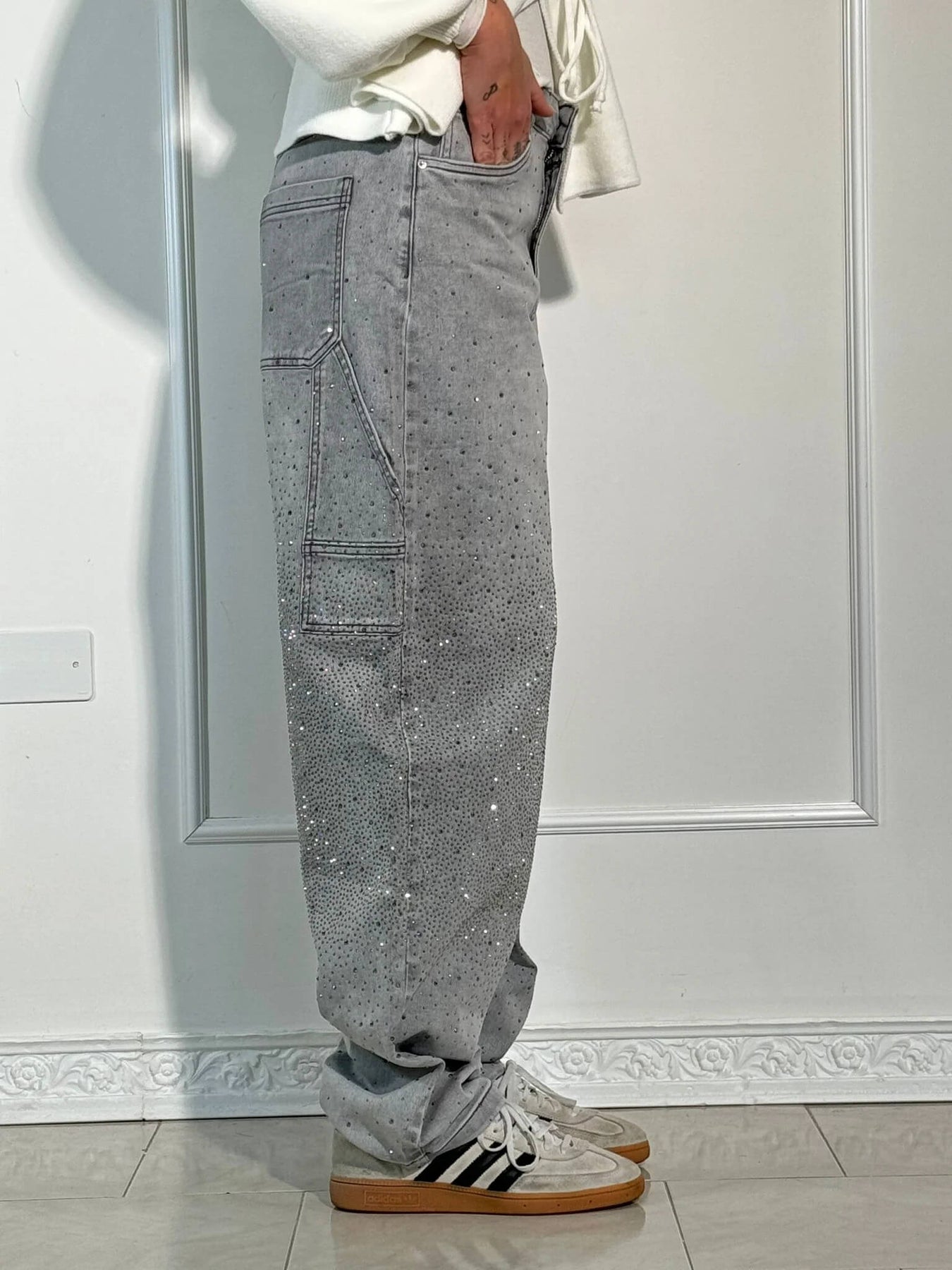 Luminile Nordului | Pantaloni Denim Carpenter Balloon