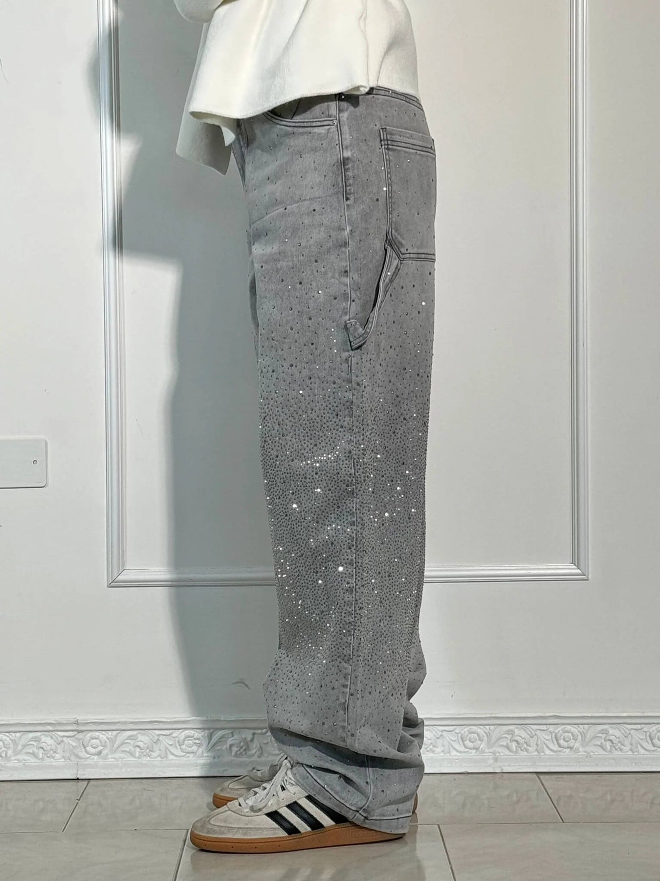 Luminile Nordului | Pantaloni Denim Carpenter Balloon