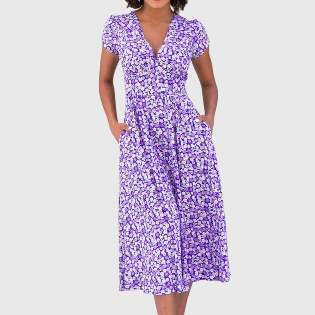 Kim - Rochie Midi Florală