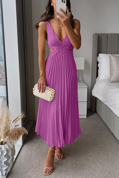 Sage™ – Rochie Maxi Plisată