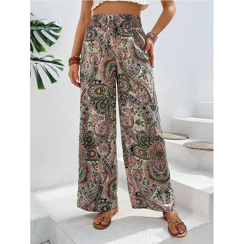 Analyn | Pantaloni Boho cu Croi Relaxat