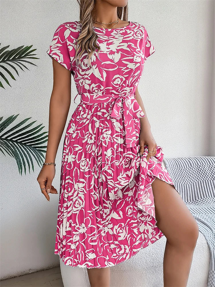 Amal | Rochie modernă cu imprimeu floral