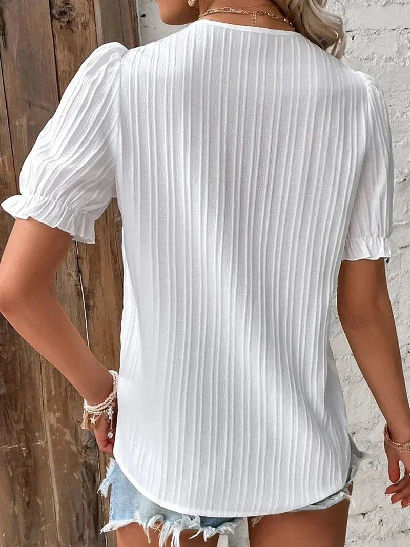 Bea | Bluza Elegantă cu Detalii Fermecătoare