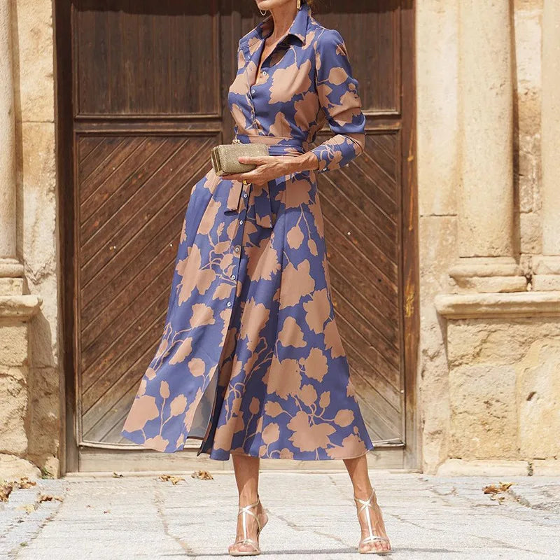 Floriza - Rochie Clasică în Stil Camasa