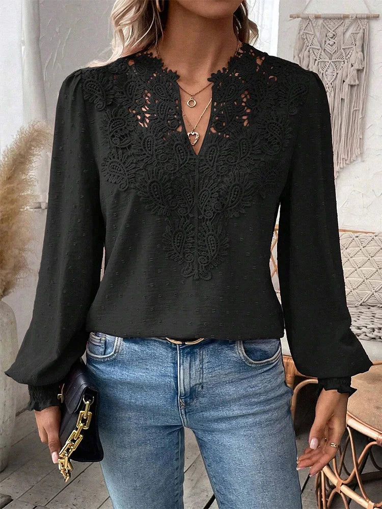 Charlene | Bluza Elegantă cu Detalii Distinse