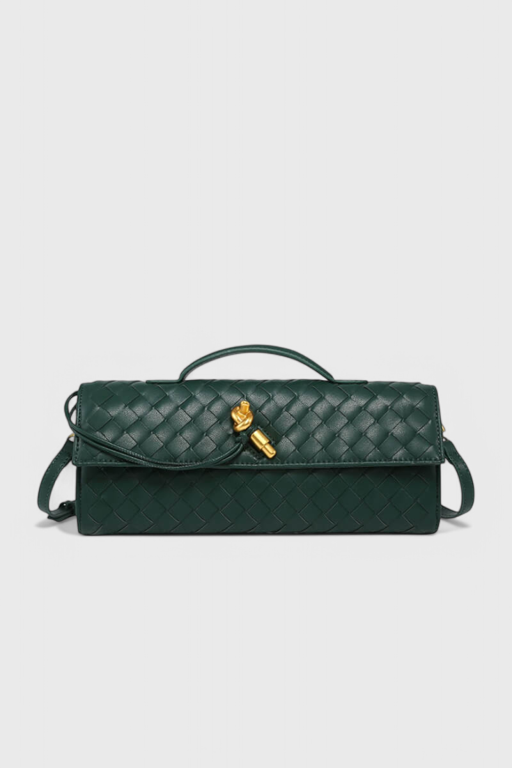 Clutch Melanie cu Detaliu Nod de Aur
