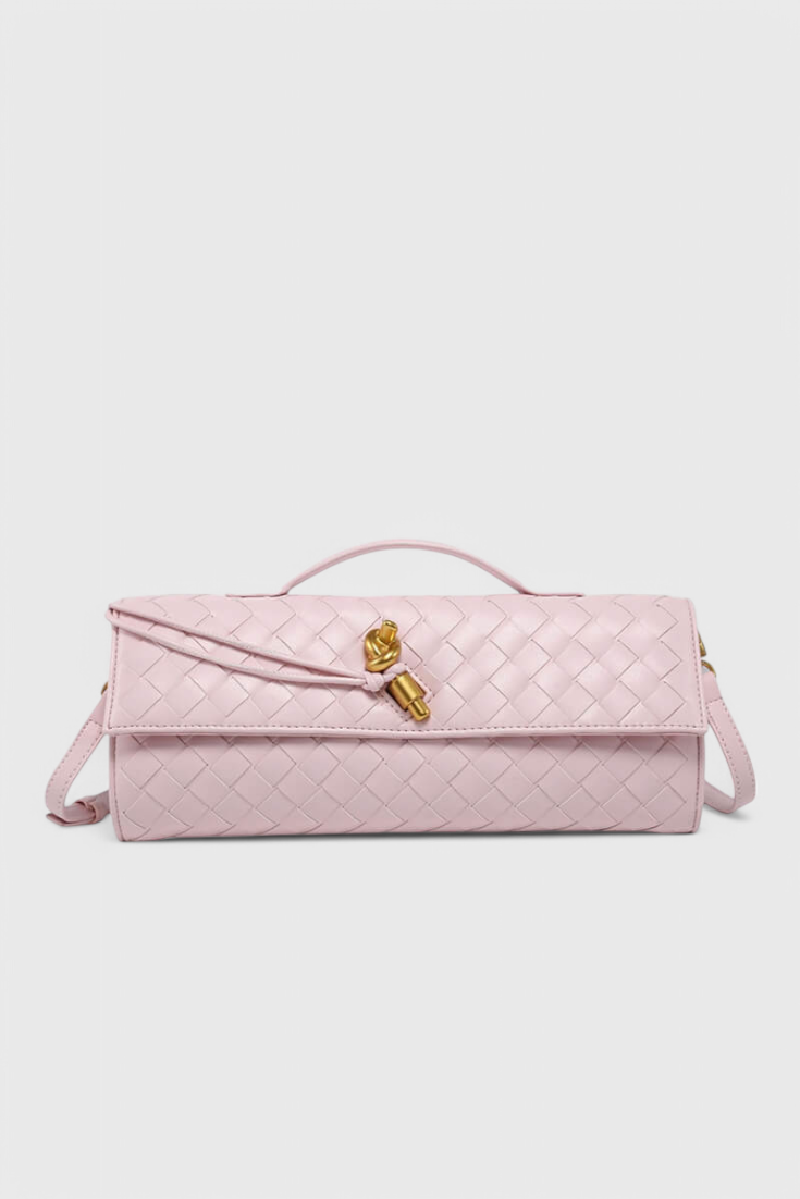 Clutch Melanie cu Detaliu Nod de Aur
