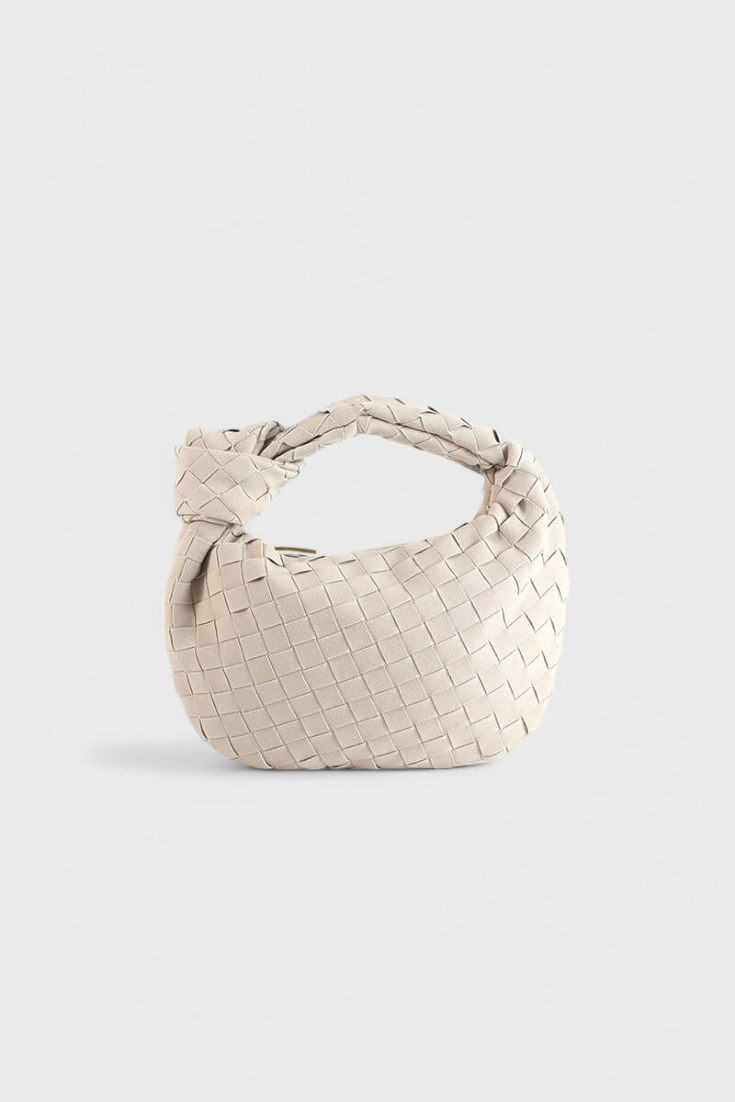Geantă Mini Woven Remi cu Detaliu în Nod