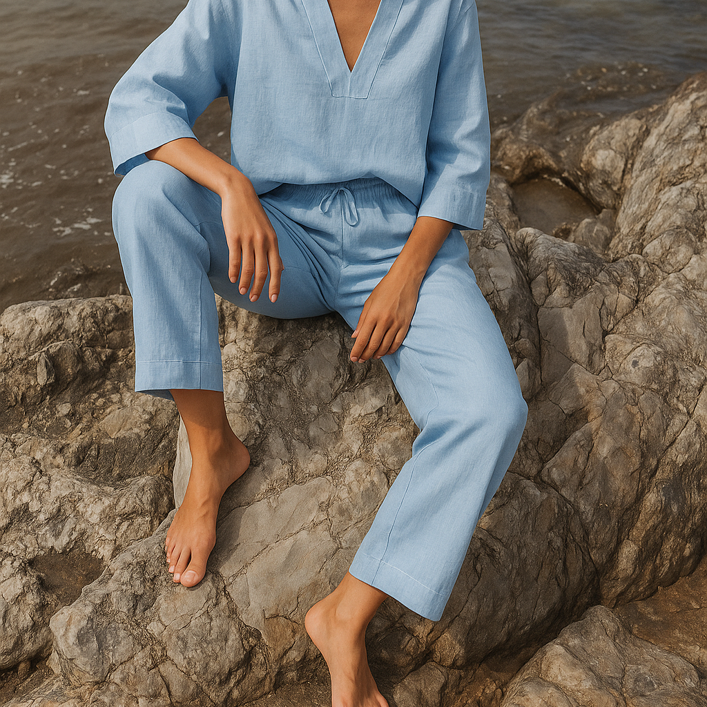 Eloise | Pantaloni de vară din in pentru confort și stil