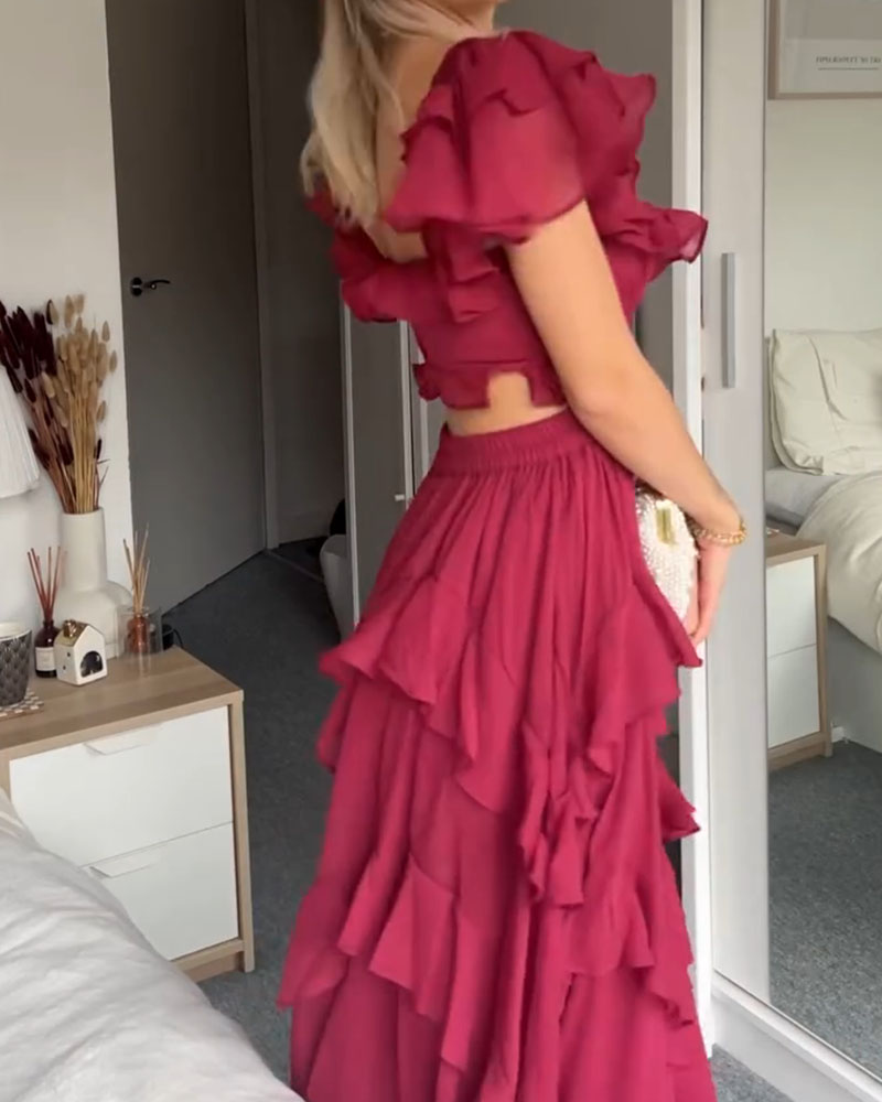 Quinlan - Rochie Elegantă cu Talie Înaltă și Dantelă
