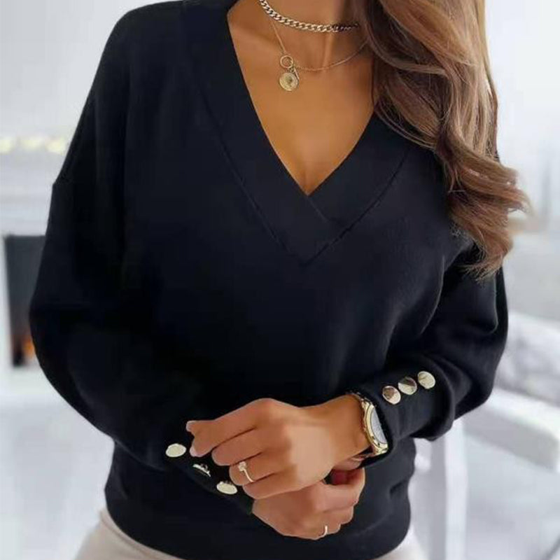 Bella - Eleganță și Confort, Puloverul cu Guler în V de Care te vei Îndrăgosti