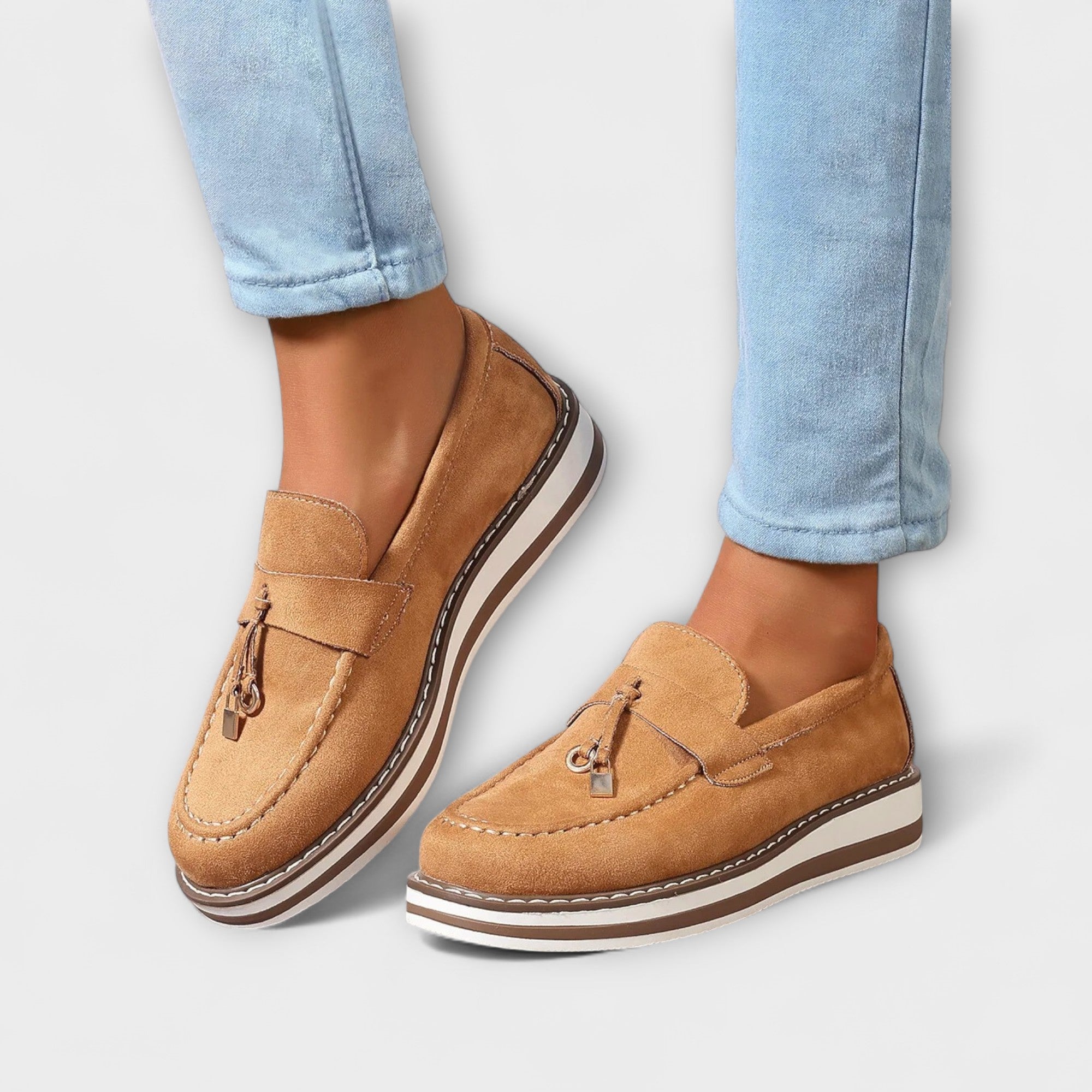 Halo – Mocasini de Damă Eleganți Casual cu Vârf Rotund
