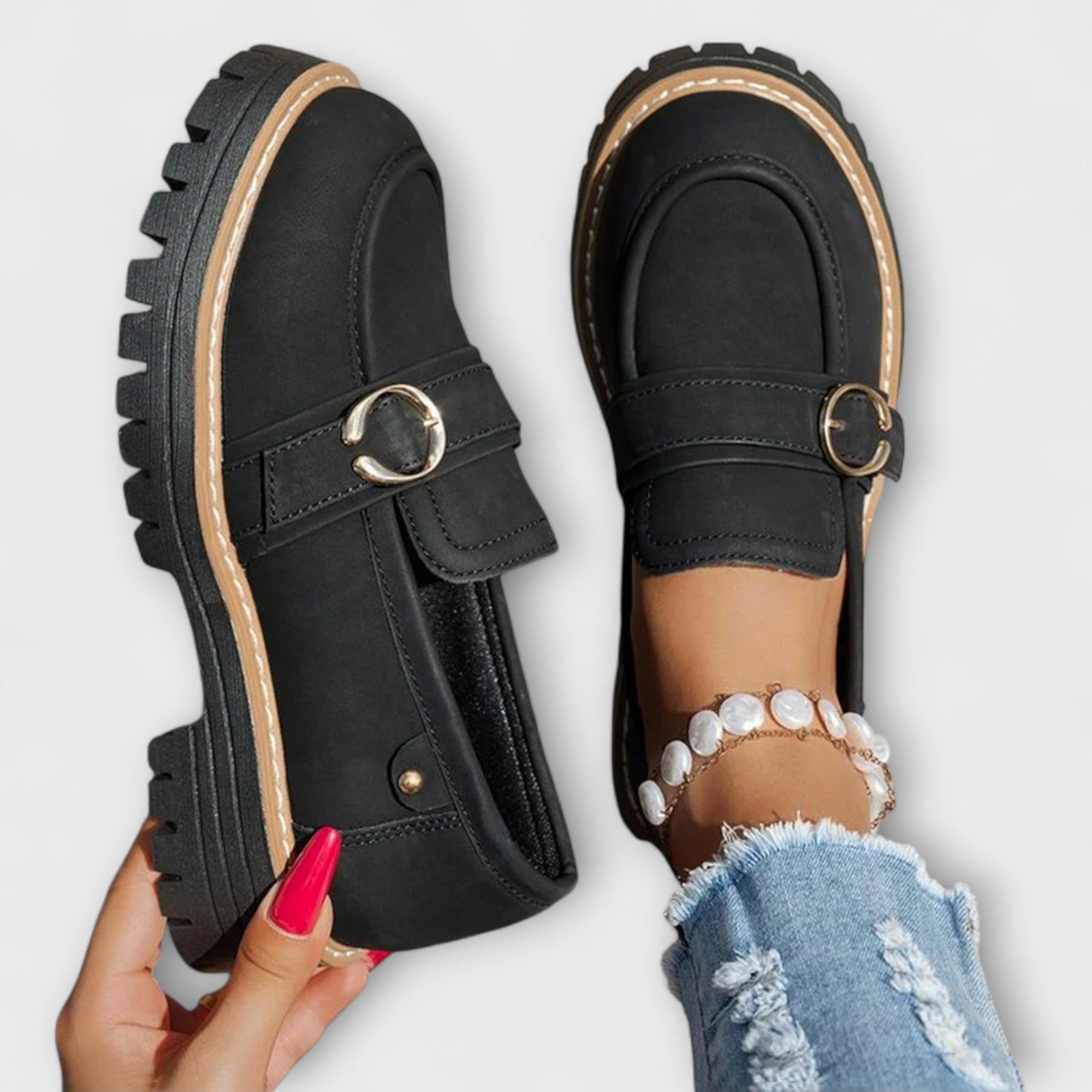 Lora – Mocasini Damă Eleganți cu Vârf Rotund Confortabili