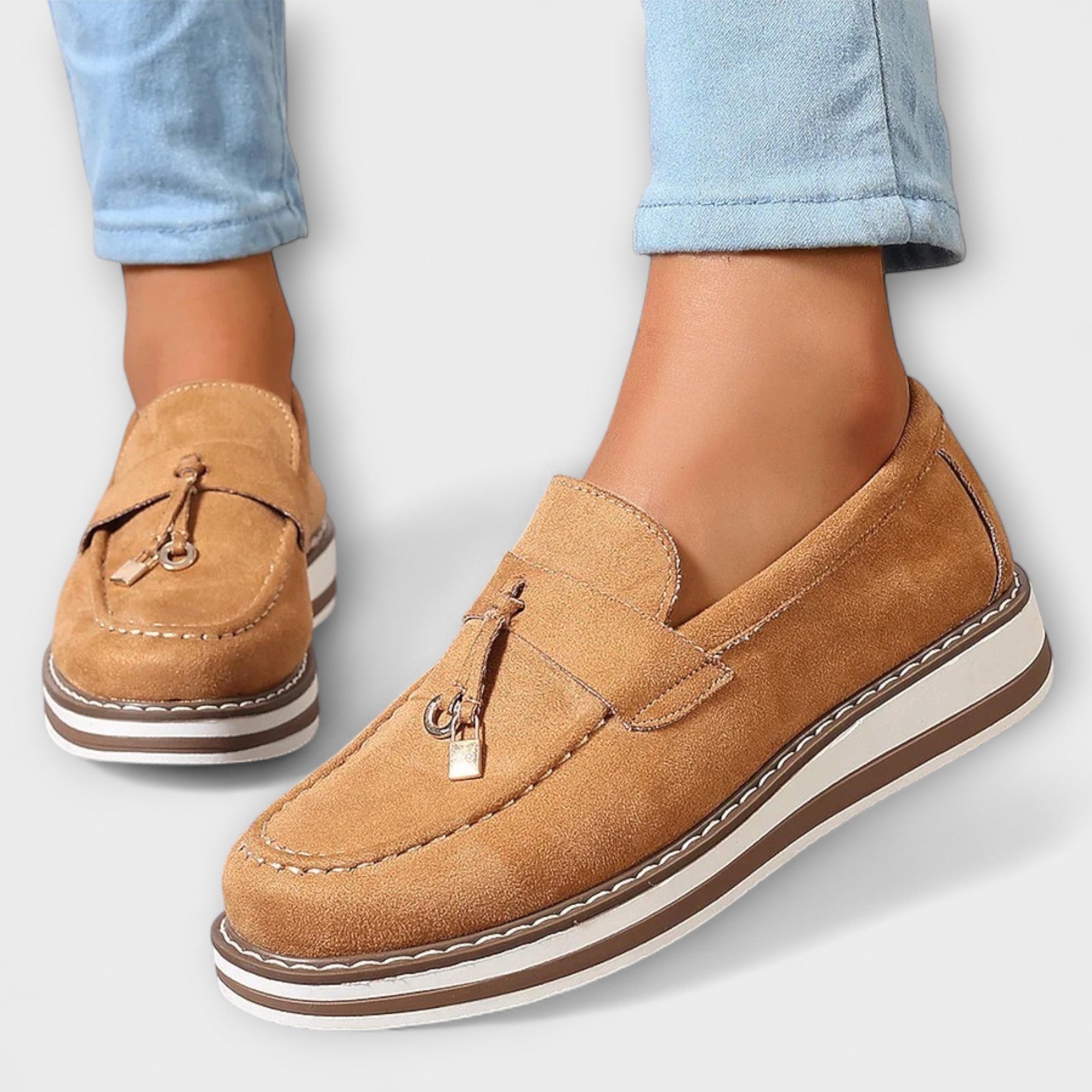 Halo – Mocasini de Damă Eleganți Casual cu Vârf Rotund