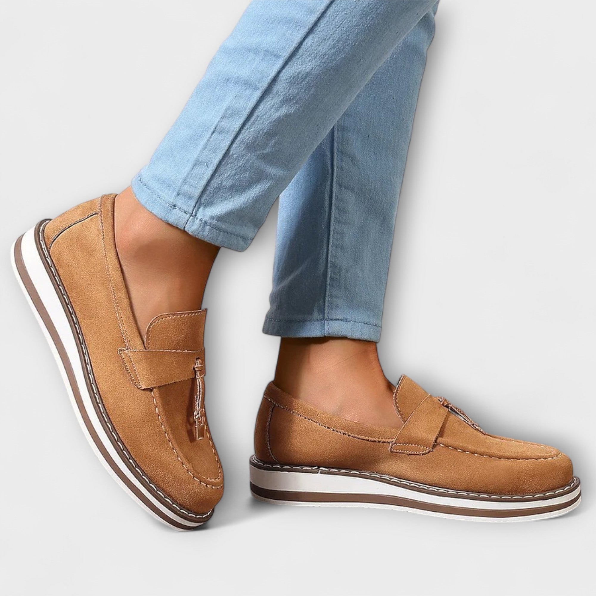 Halo – Mocasini de Damă Eleganți Casual cu Vârf Rotund