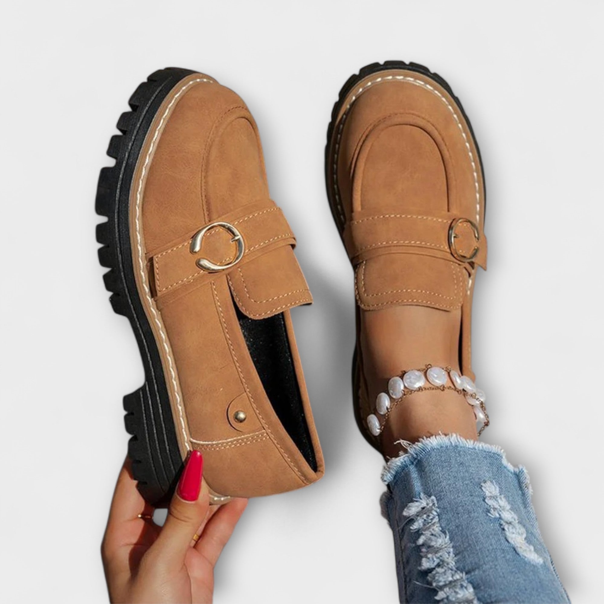 Lora – Mocasini Damă Eleganți cu Vârf Rotund Confortabili