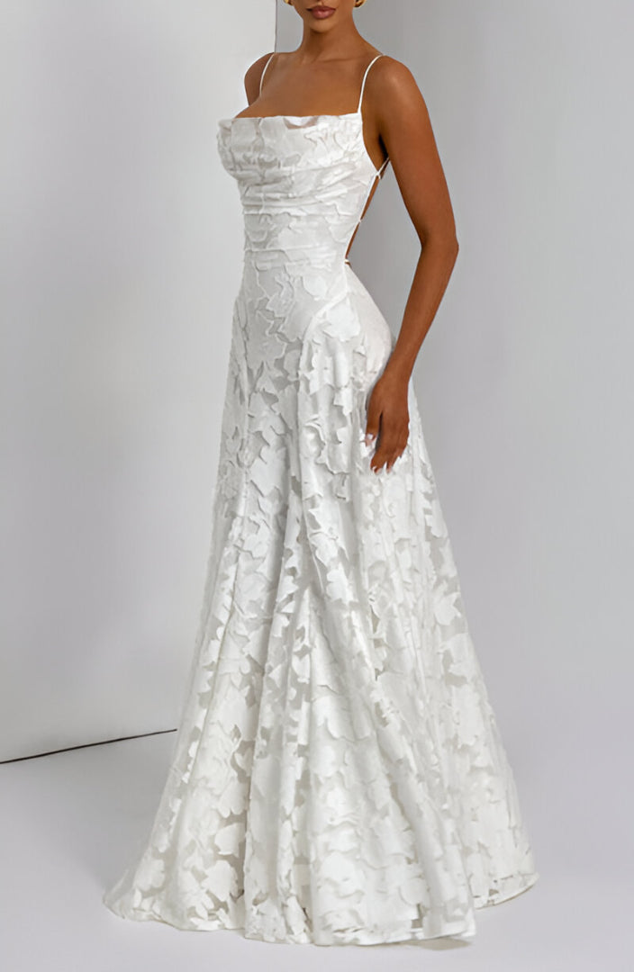 Franciszka | Rochie maxi din dantelă
