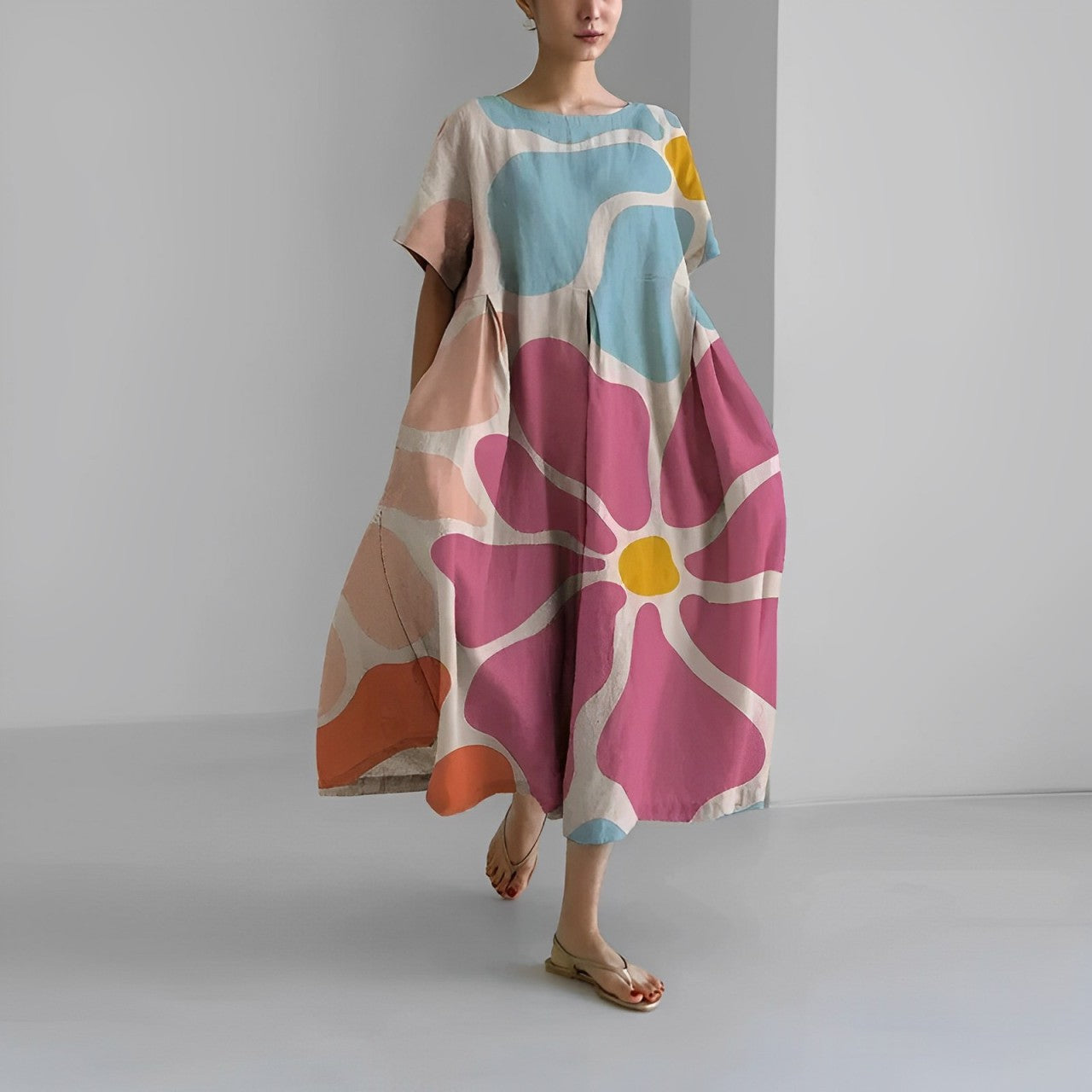 Flaurien – Rochie de vară damă, croială ajustată, material ușor și respirabil