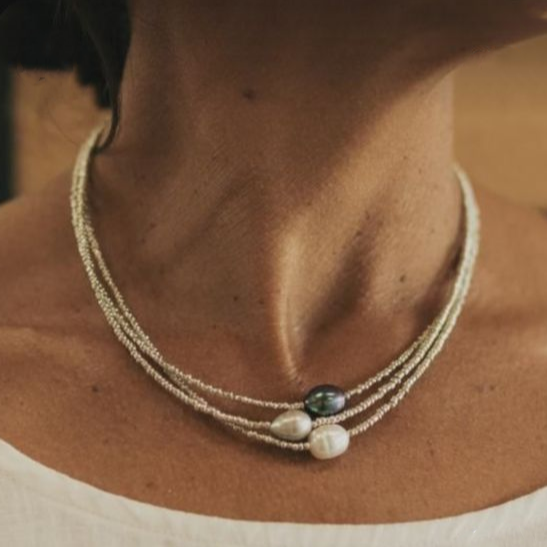 Colier Vintage din Perle de Apă Dulce Elegant