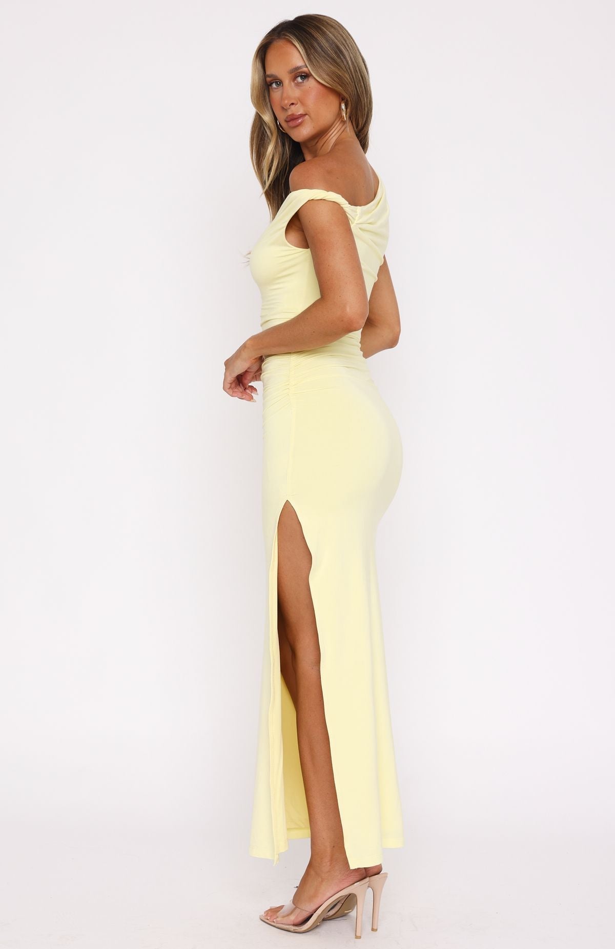 Jade – Rochie de Damă Maxi Elegantă cu Fante Asimetrice