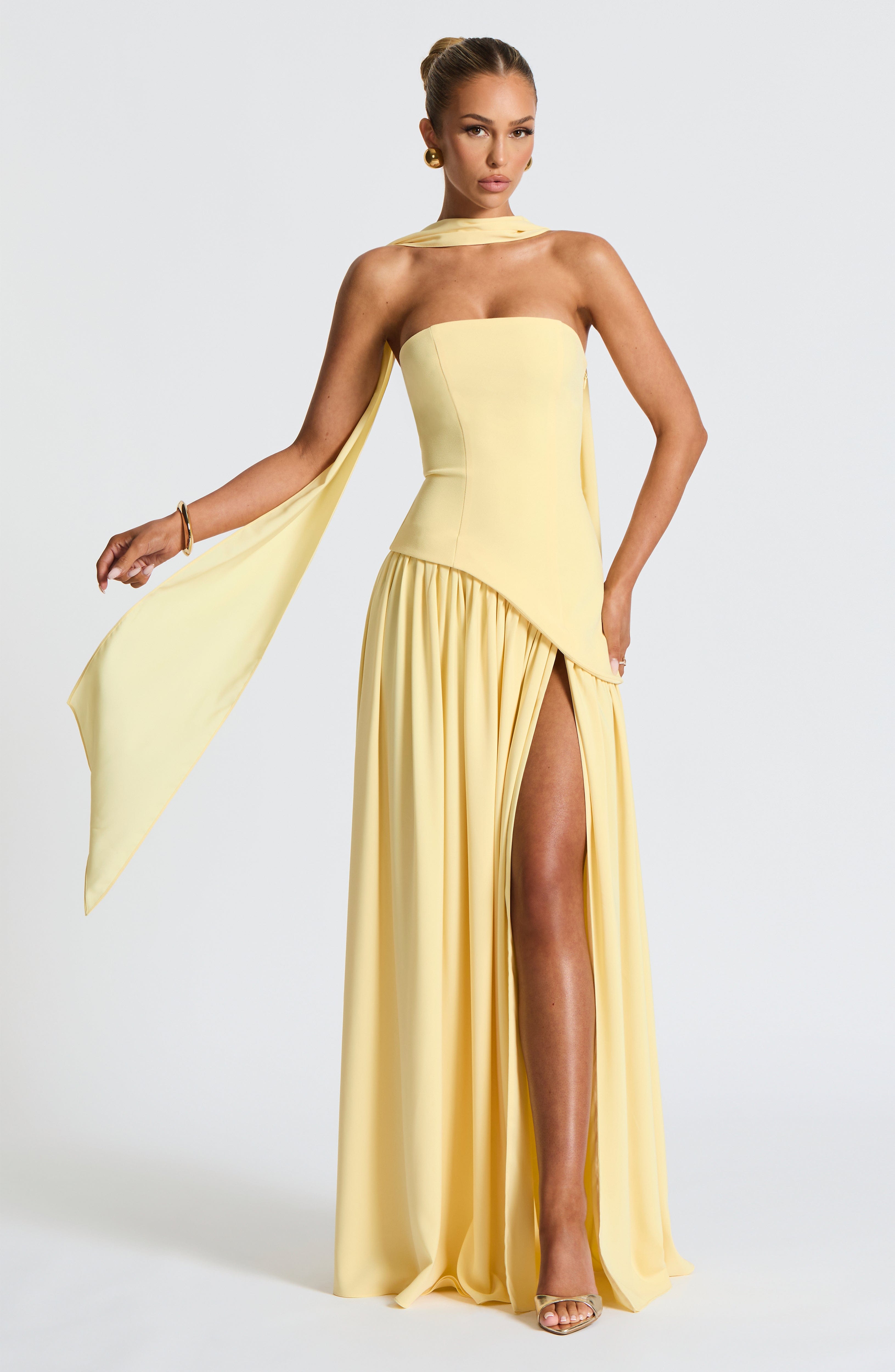 Tessa – Rochie Maxi de Damă Elegantă cu Bust Fără Bretele