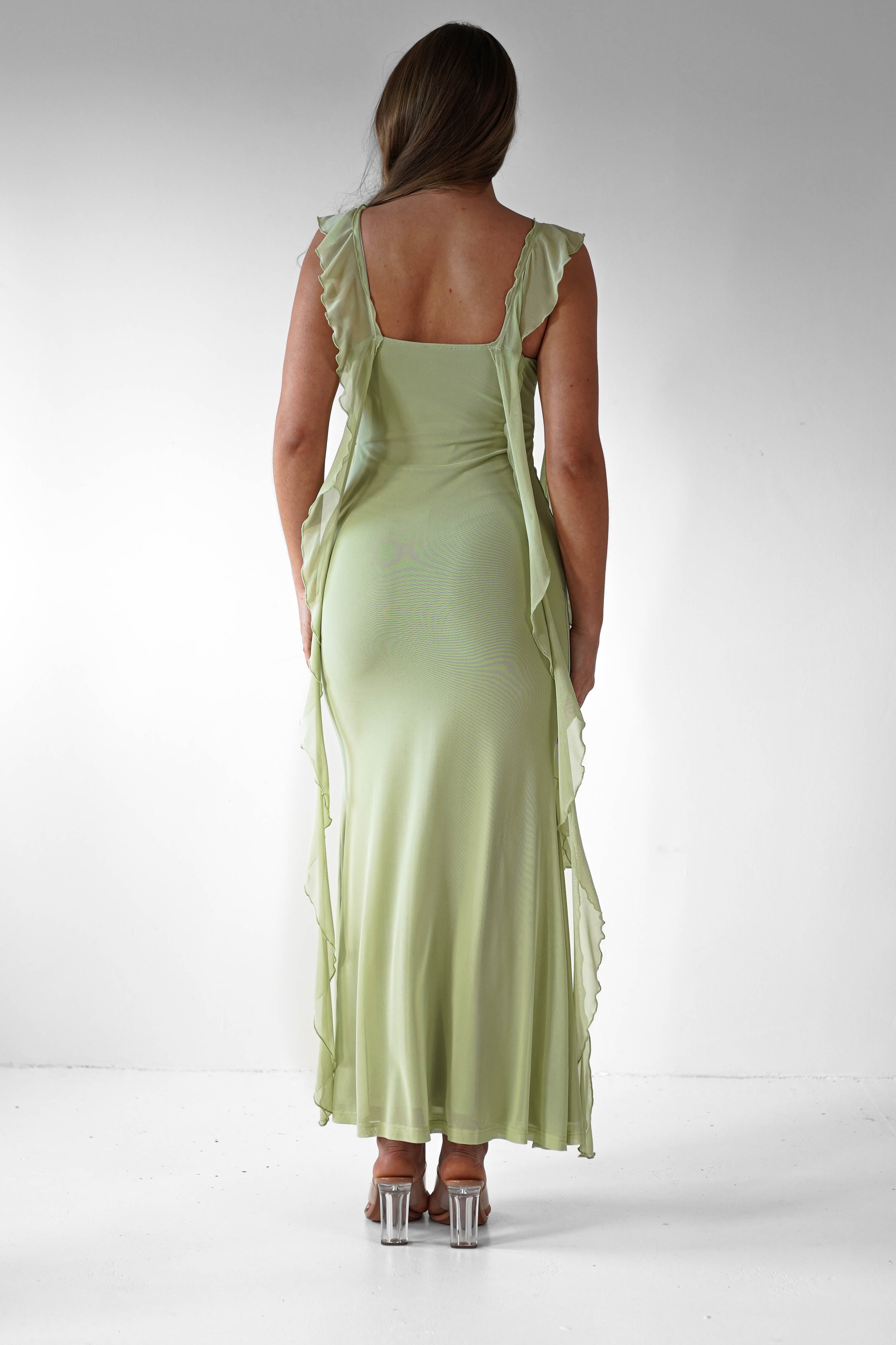Salma – Rochie de Damă Midaxi Elegantă cu Volane