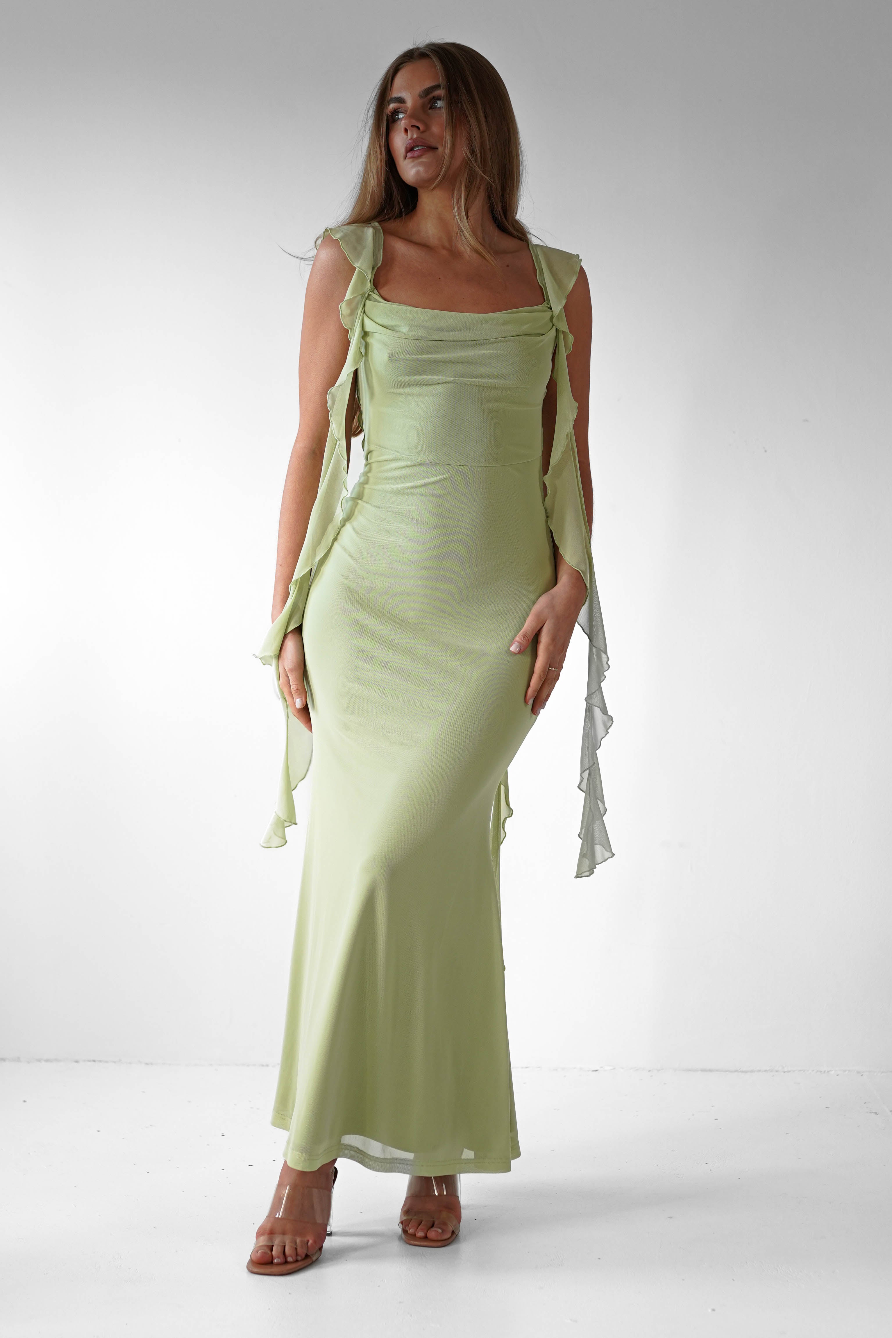 Salma – Rochie de Damă Midaxi Elegantă cu Volane