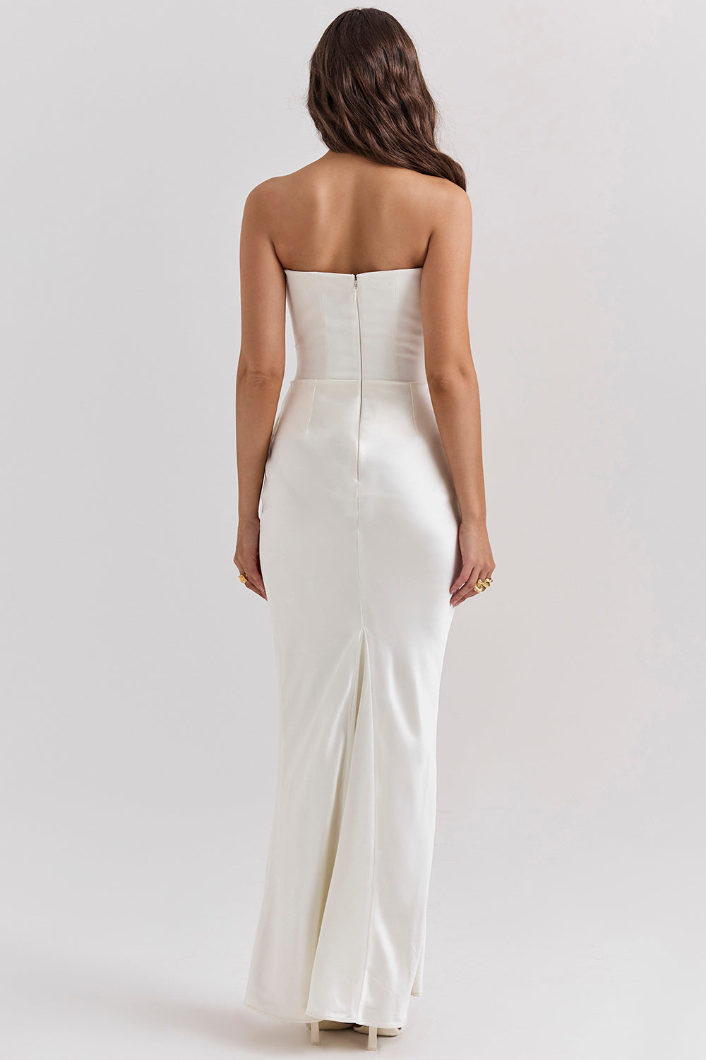 Madison – Rochie Satinată de Damă cu Siluetă Clepsidră Elegantă
