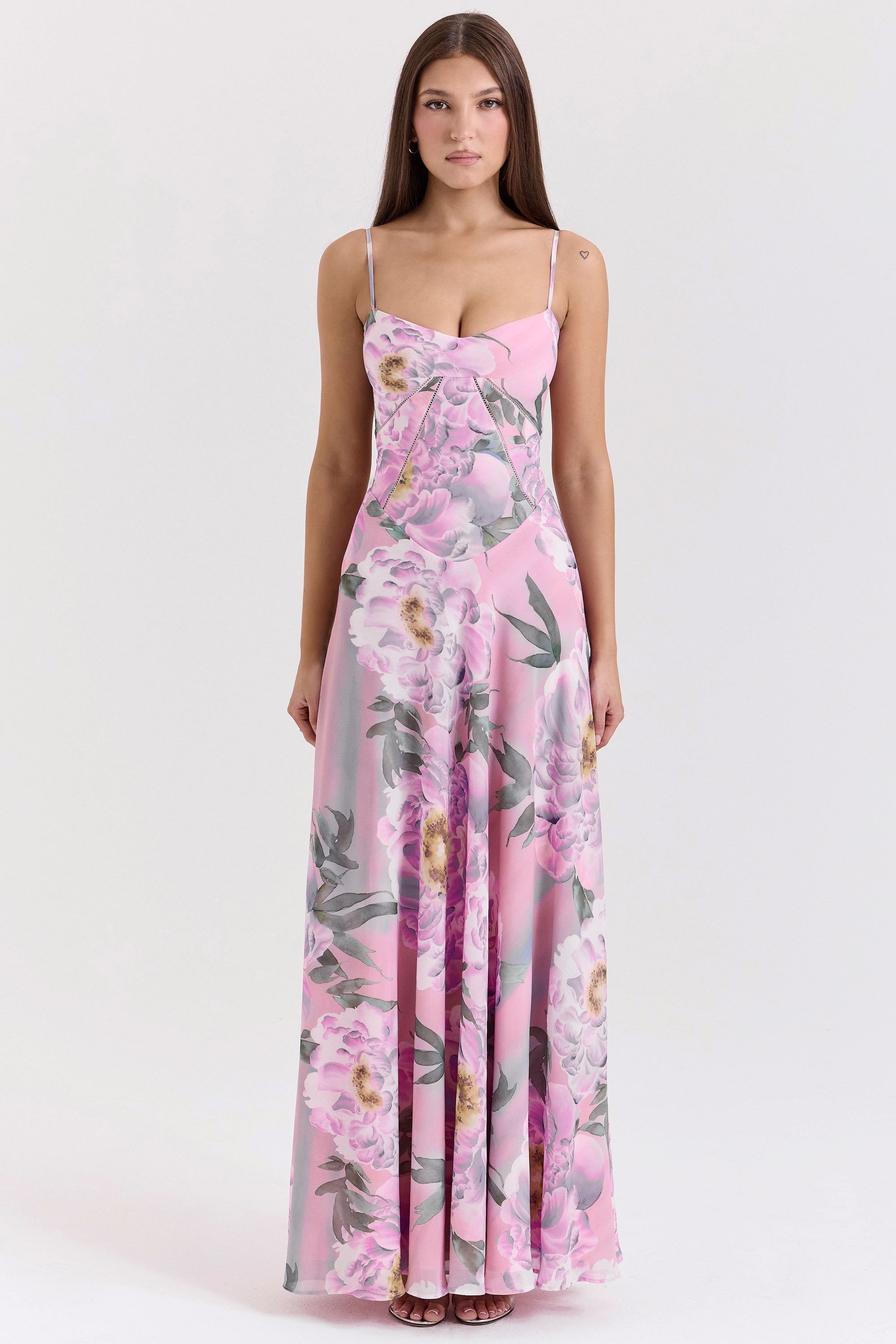 Seren – Rochie de Damă Maxi din Dantelă Florală Vintage