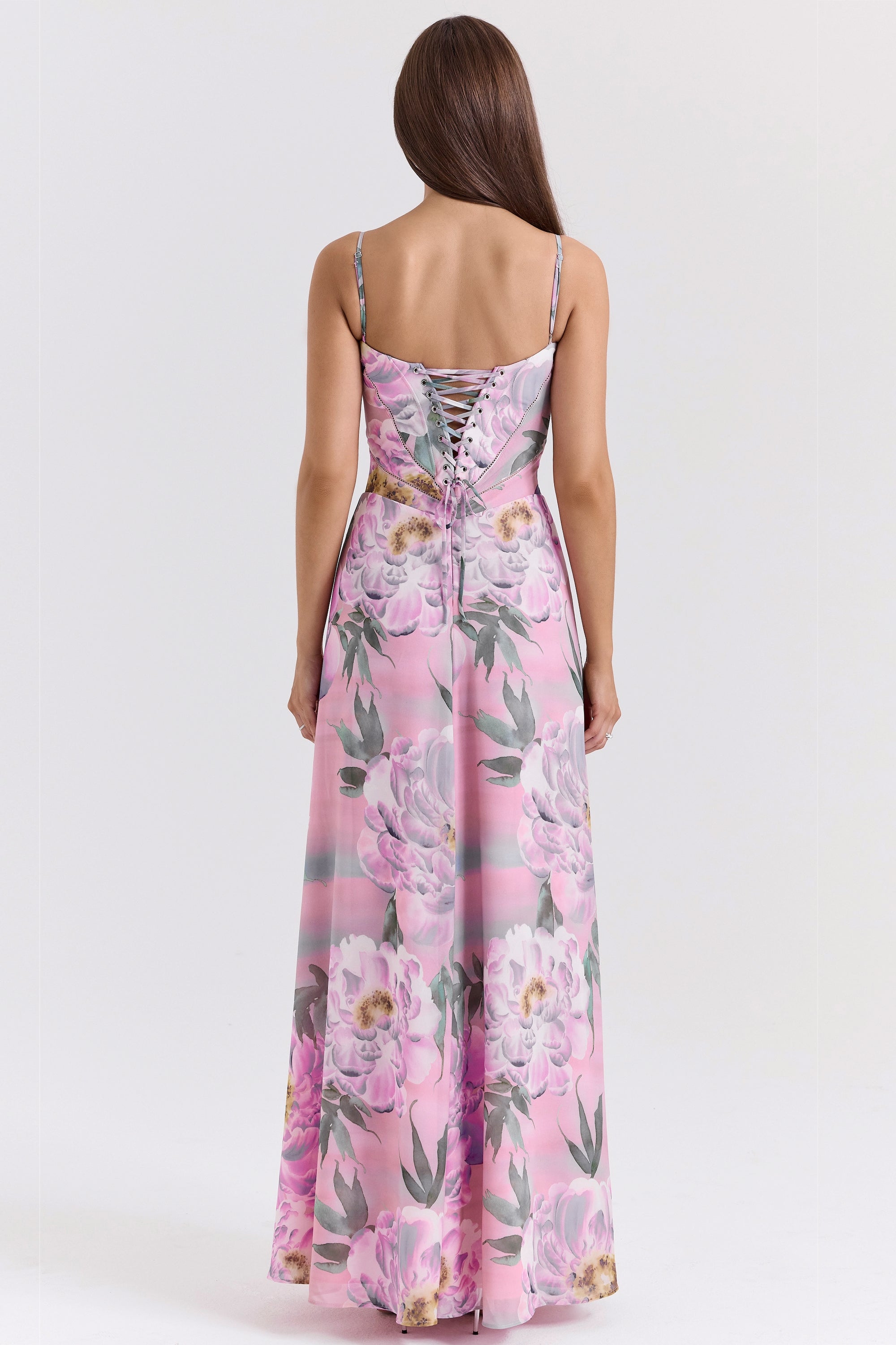 Seren – Rochie de Damă Maxi din Dantelă Florală Vintage