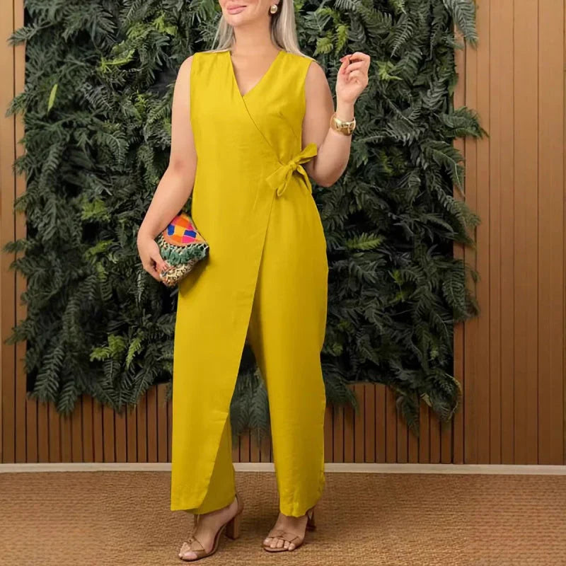 Inès | Salopetă elegantă cu decolteu în V