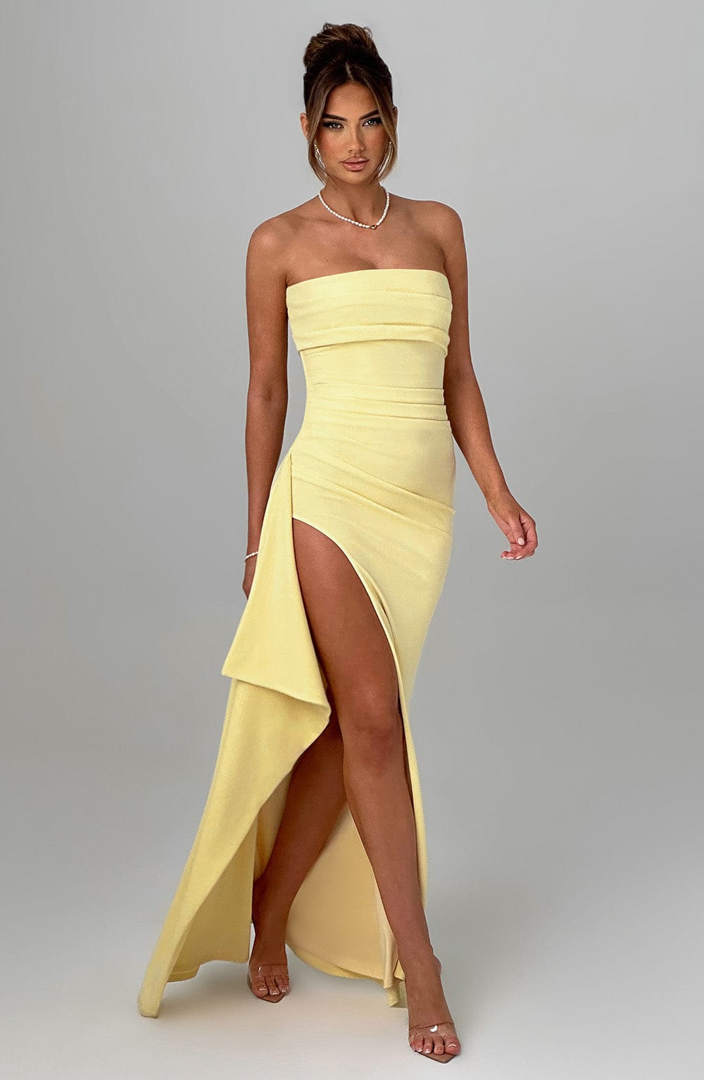 Pearson™ | Rochie maxi cu decolteu înalt